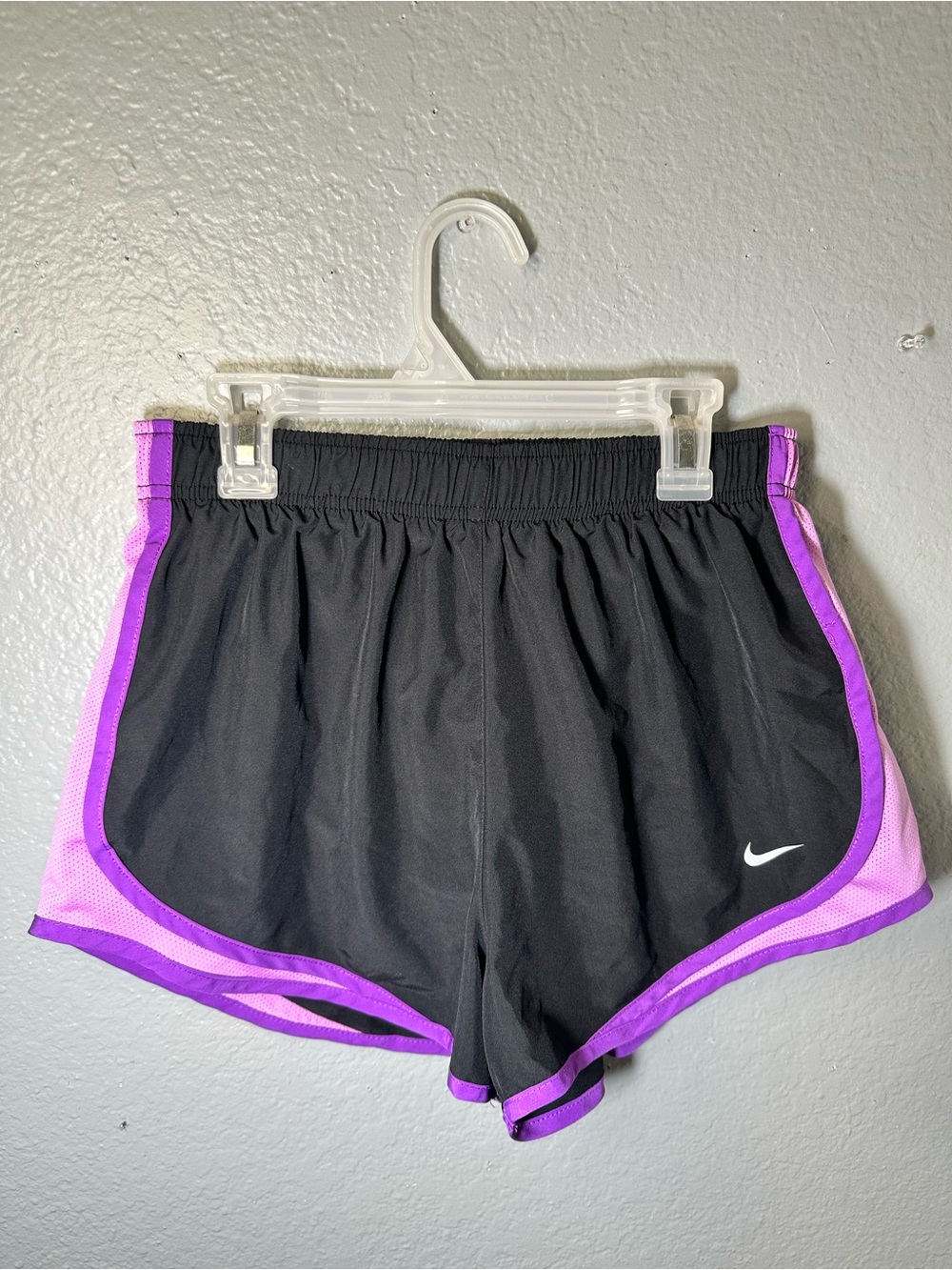 Nike Women’s Black Shorts with Purple Trim